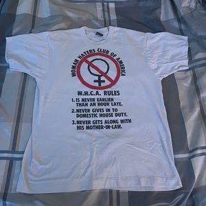 vintage woman haters club of america shirt!